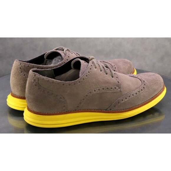 Cole Haan Lunargrand Men\'s Wingtip Oxfords Dress Shoes Sz 9 Nubuck Suede C10226 main image 8